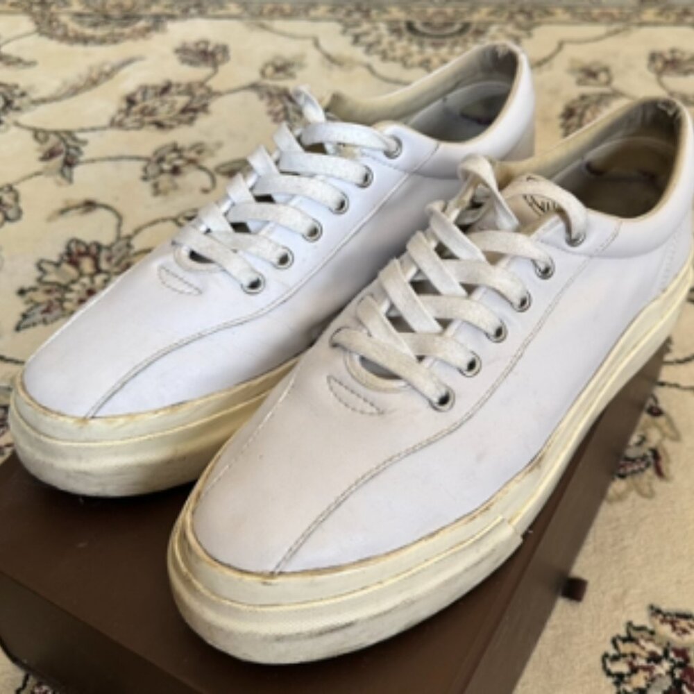 Stepney Workers Club White Leather Sneakers
